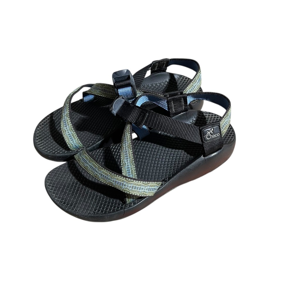Chaco Z/Cloud Sandals Women's Adjustable Straps Blue Green Vibram Outsole